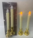 Gold-Base LED Taper Candle — HJLS-003