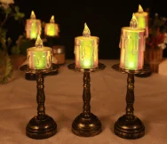 3-Piece Vintage Petal LED Candle Set — Colour Insert — SETTRL-005C