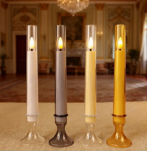 LED Taper Candle in a Cup — HJLS-005A