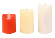 Heart Moving-Flame LED Pillar Candle — HJL-021S