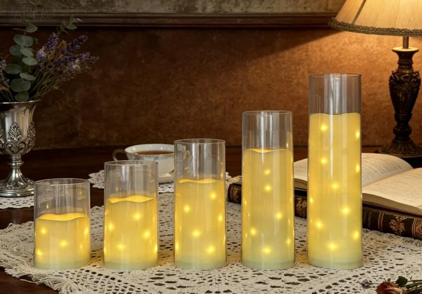 Waterproof Fairy-Light LED Pillar Candle — HJFS-016