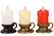 Drip-Effect Moving-Flame LED Pillar Candle — HJL-031