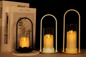Flower-Basket Moving-Flame LED Candle — TRL-024A