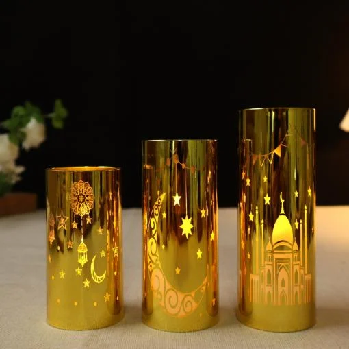 Ramadan Engraved LED Cup Candle — CAT-R152