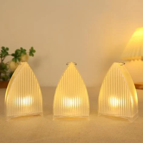 Clear Striped Triangular LED Light — TRL-004