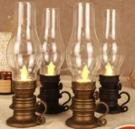 Tall Kerosene-Style LED Lantern — TYL-014