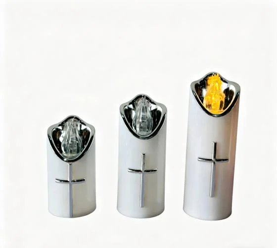 Religious Moving-Flame LED Cup Candle — HJZJ-026