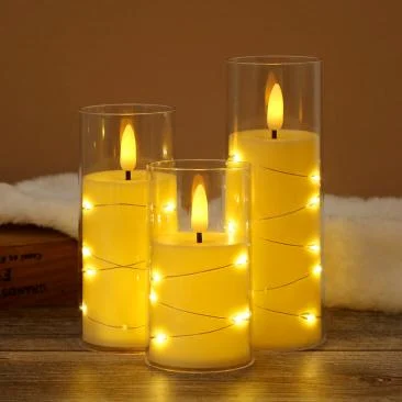 Flat-Top Fairy-Light LED Cup Candle — TRL-033A
