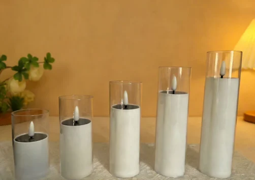 Flat-Top LED Pillar Candle — CAT-R386