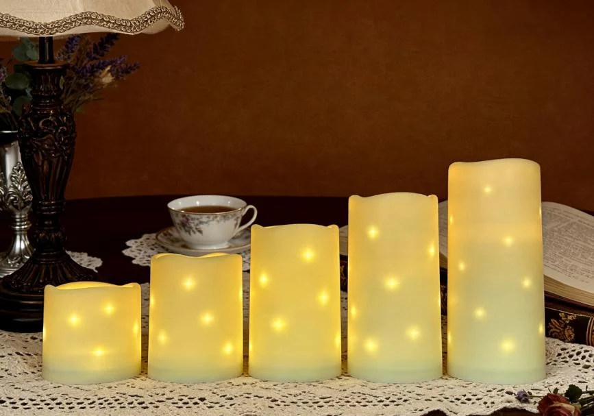 Waterproof Fairy-Light LED Pillar Candle — HJFS-015