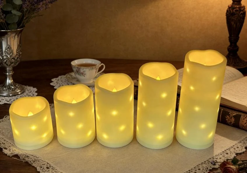 Waterproof Fairy-Light LED Pillar Candle — HJFS-018