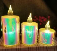 Drip-Effect Clear LED Tealight — TRL-008S