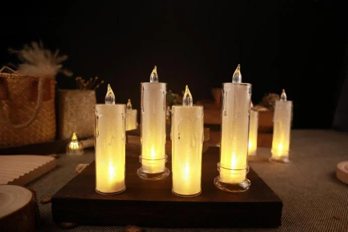 Drip-Effect Clear LED Tealight — TRL-006