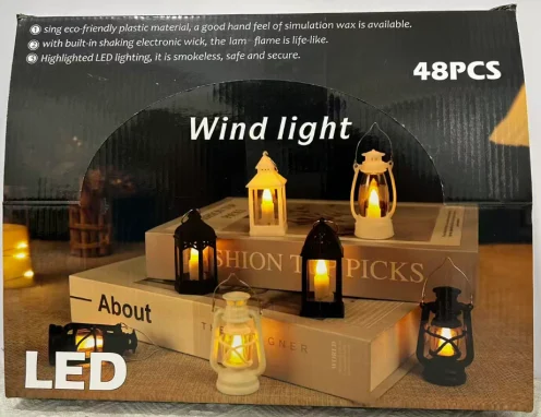 Religious Moving-Flame LED Pillar Candle — HJZJ-018