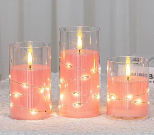 Flat-Top Fairy-Light LED Cup Candle — TRL-030A